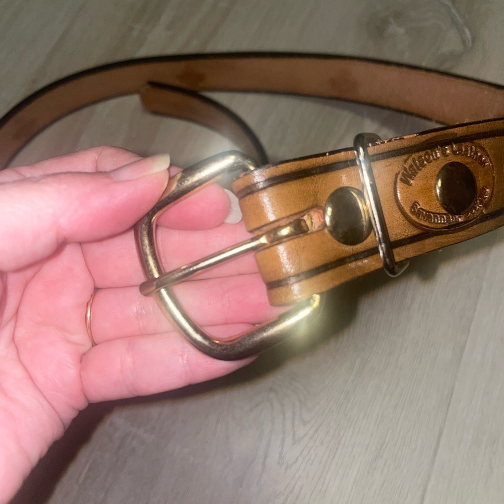 Masonic Hand Tooled Leather Belt L/XL - Picture 15 of 16